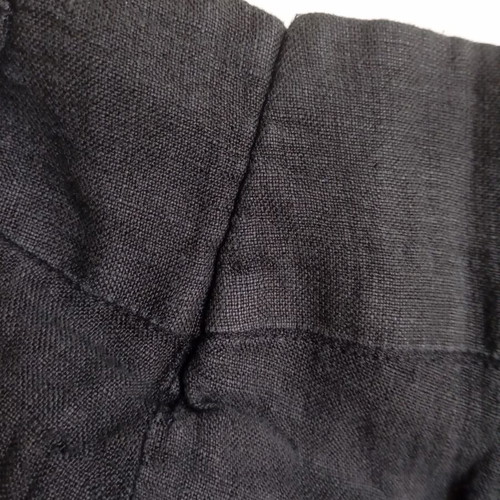 Rebecca Blu black linen cargo pants, size M