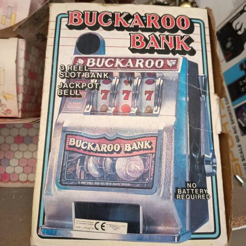 Buckaroo Bank slot machine toy