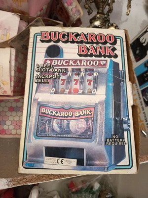 Buckaroo Bank slot machine toy