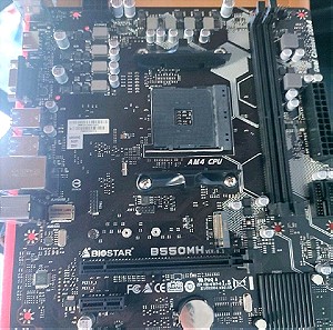 Biostar B550MH 3.0 Ver. 3.0 Micro ATX Motherboard with AMD AM4 Socket