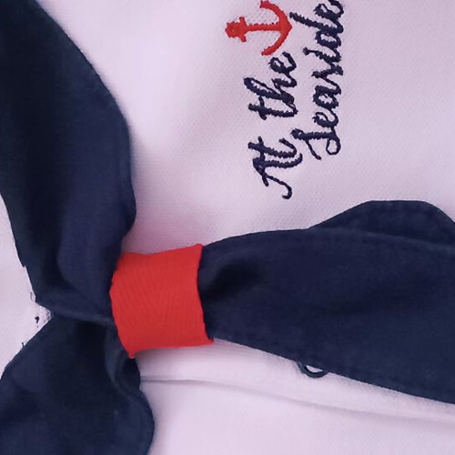 Mini Raxevsky baby romper 9 months like new, sailor style