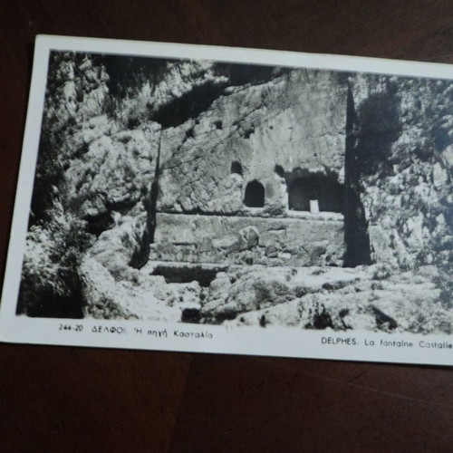 Delphi Antiquities postcards used, set of 5