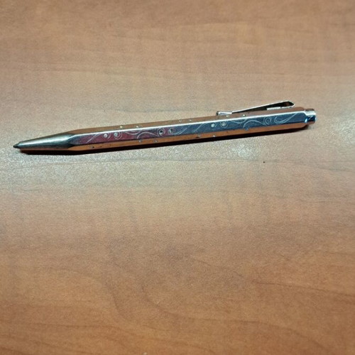 Caran d Ache silver pen like new with Swarovski stones