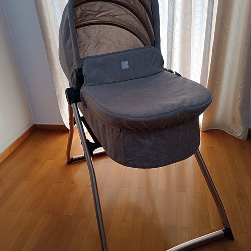 Kikkaboo 3-in-1 baby stroller used with car seat and port bebe