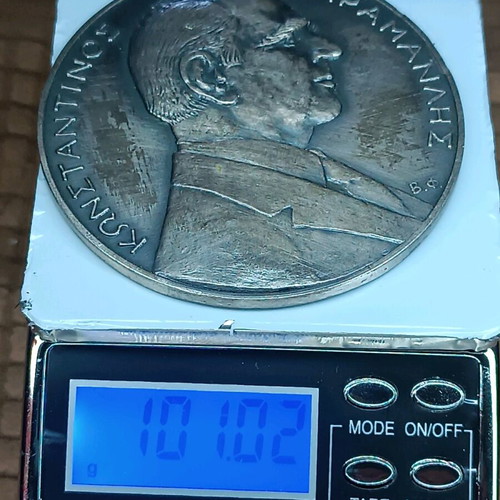 Silver 925 medal new from Karamanlis agreement 1979
