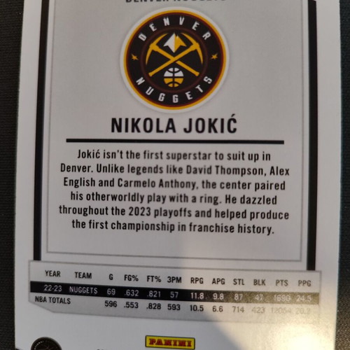 Panini Donruss Elite Nikola Jokic Card No 191 like new