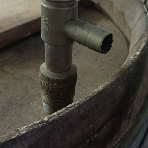 Wine barrel used from 1985 made of French cognac wood