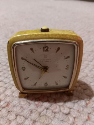 Junghans alarm clock used, 1950s decade, non-working