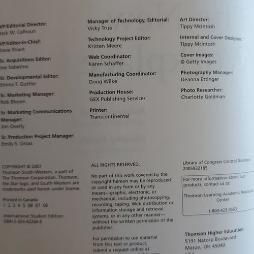 Management The New Workplace Daft/Marcia International Student Edition like new
