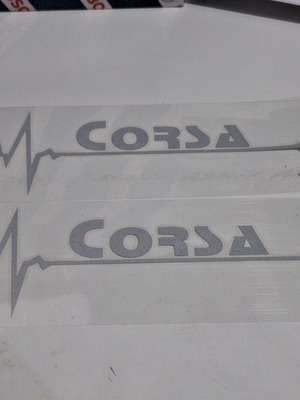 Two Corsa decals and Opel keychain new