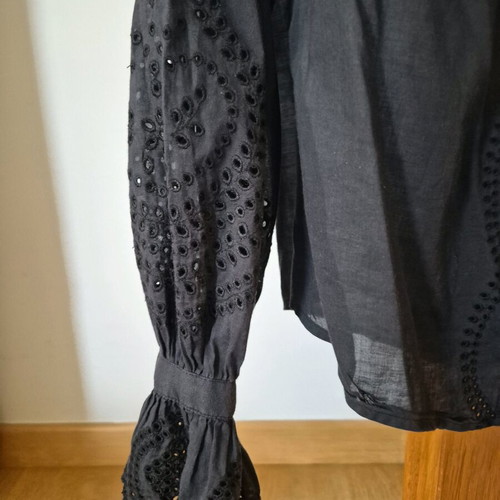 Jaeger women's shirt M used, black with lace details