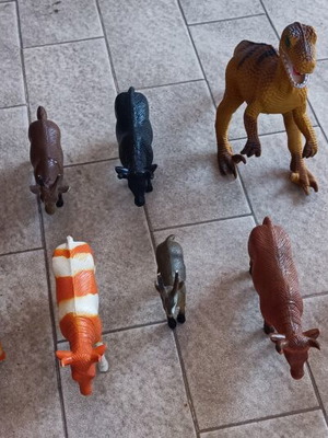 Lot of 12 assorted animal and dinosaur figures