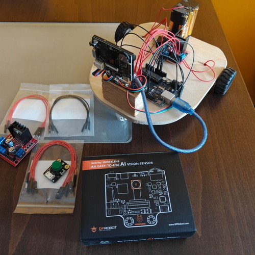 Line Following Robot with AI Vision like new