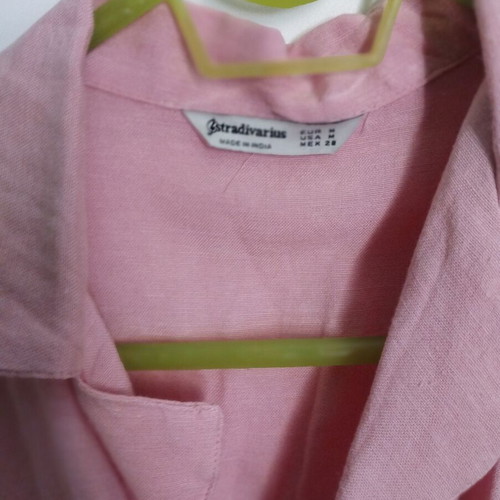 Stradivarius short shirt used, pink, size M