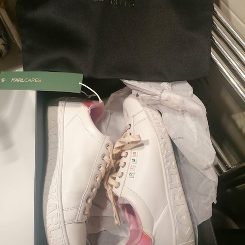 Karl Lagerfeld sneakers like new, size 40, white leather