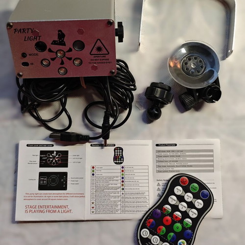 DJ disco light USB party stage lights 120 LED models sound activated new