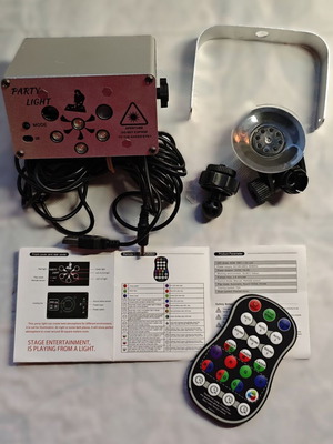DJ disco light USB party stage lights 120 LED models sound activated new