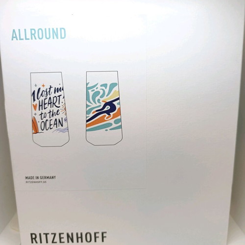 Ritzenhoff Set of 2 New Crystal Glass Water Glasses