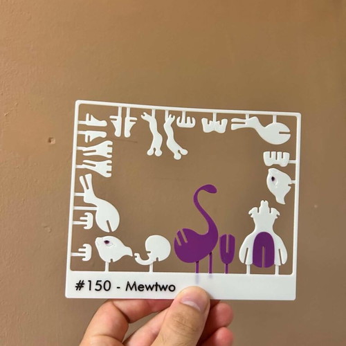 Mewtwo Kit Card 3D printed model