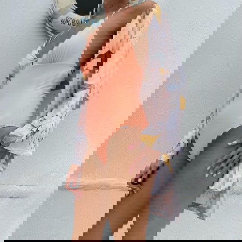 Цял бански Watercult като нов, размер M, розов оранжев