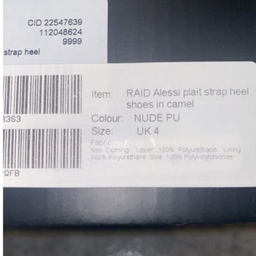 Raid heel sandals never worn No37 in beige and yellow