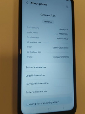 Samsung Galaxy A14 smartphone, 64GB, dual SIM, μαύρο