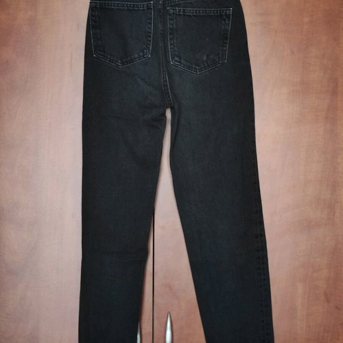 Bershka Mom Fit women's high-waisted jeans like new, black