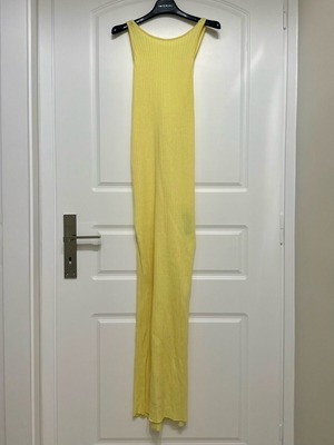 Reclaimed Vintage yellow maxi dress new, size M