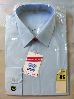 Men's Light Blue Dress Shirt new, size 41/42 (L)