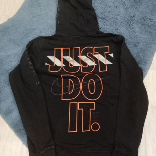 Nike men's hoodie medium with card print on hood