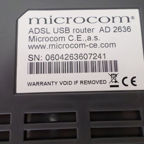 Adsl USB router Microcom AD 2636 like new
