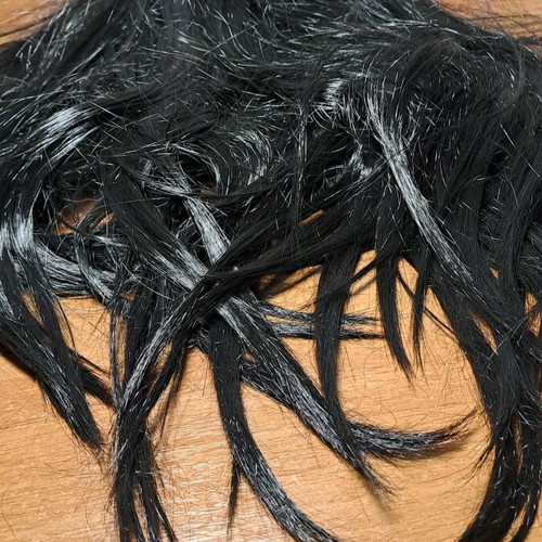 Hair wig used, black