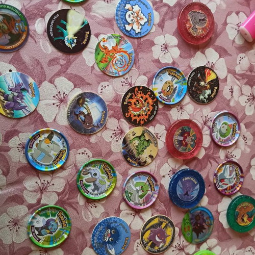 Pokémon collectible tags used, set of 74