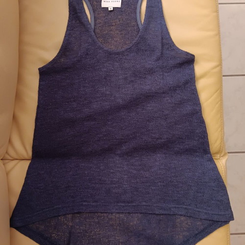 Women's blouse Miss Fiori navy blue like new, size M