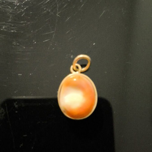 Gold-plated pendant with evil eye like new