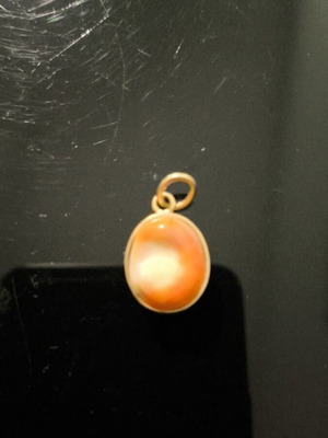 Gold-plated pendant with evil eye like new
