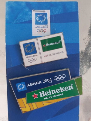 Olympic Games 2004 collectible pins, new, set of 2
