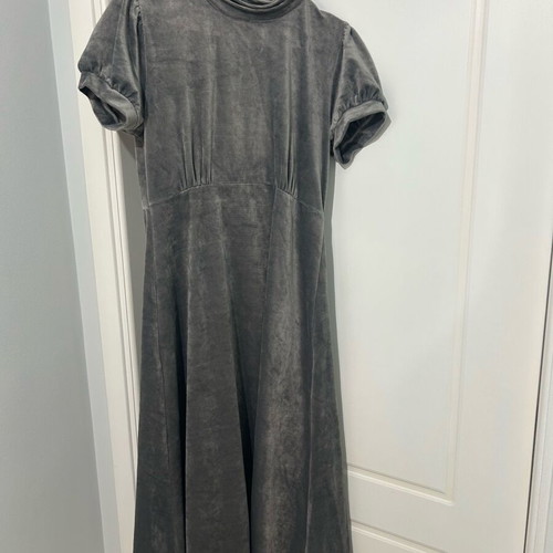 Velvet dress Attrattivo long like new, gray, size L