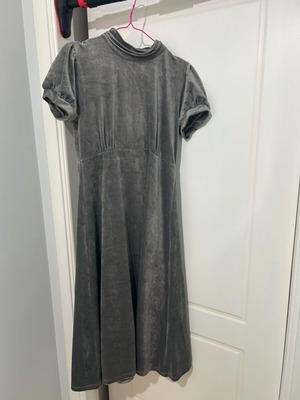 Velvet dress Attrattivo long like new, gray, size L