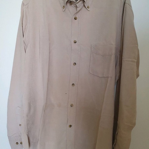 Massimo Dutti men's corduroy shirt like new, beige, size L