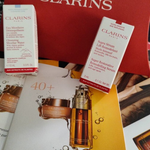 Clarins Beauty Box new with creams, serum, foundation and concealer
