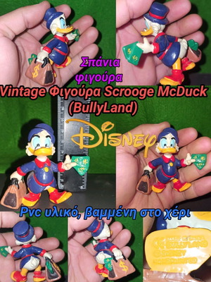 Scrooge McDuck PVC фигура Винтидж фигура Скрудж Дисни Автентична Ръчно рисувана патица Булиленд Колекционерска Редка специална красива поза