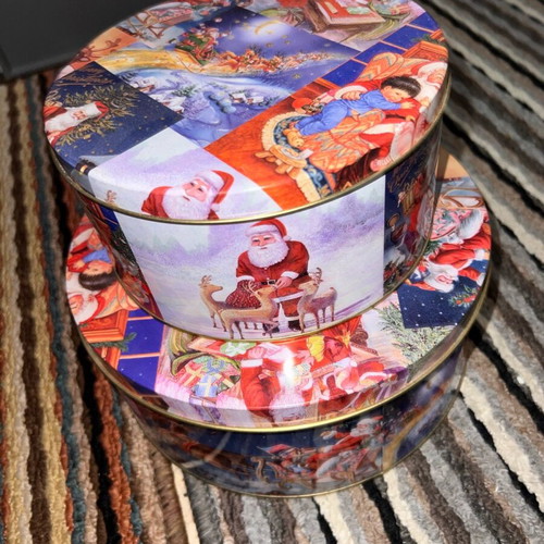 Christmas boxes vintage set like new