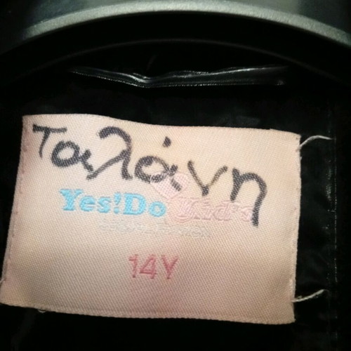 Black jacket for 14-year-old girl like new