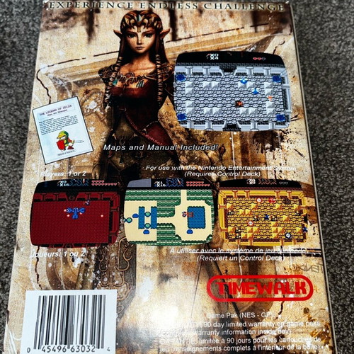 The Legend of Zelda game for Nintendo NES new, re-pro edition