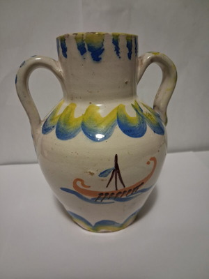 Zaira Digeni-Beza handmade ceramic vase Corfu 1960–70