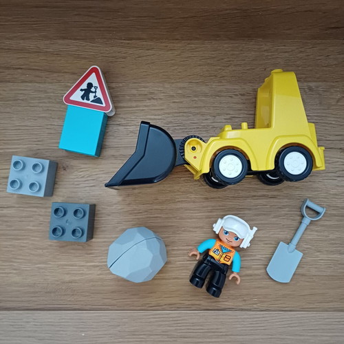 LEGO Duplo Bulldozer like new, 10 pieces, code 10930