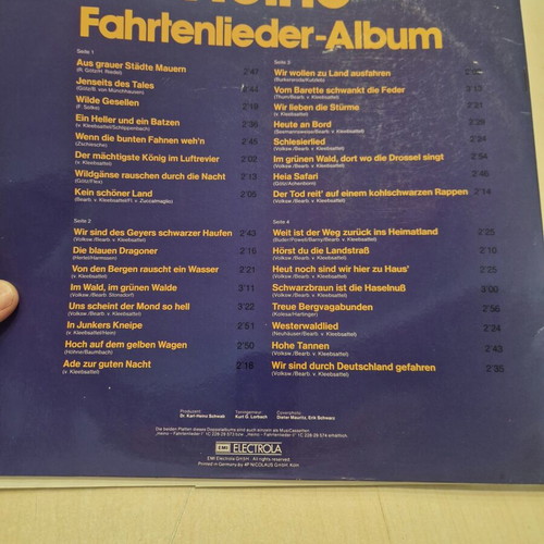 Heino Fahrtenlieder-Album διπλός βινύλ LP 1975 μεταχειρισμένο
