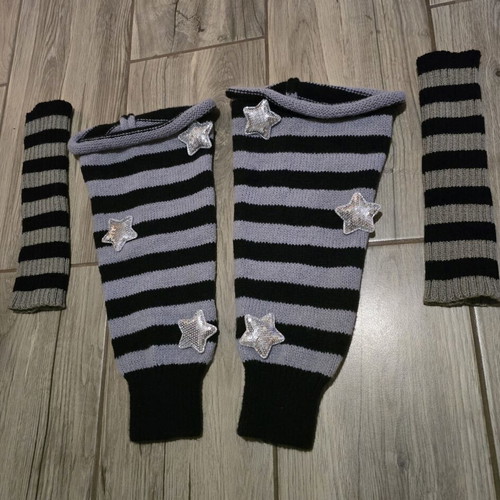 Women Kawaii Leg and Hand Warmers Sleeves new