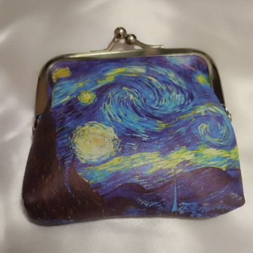 Van Gogh "Starry Night" Coin Purse new, blue multicolor
